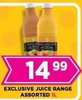 Goal Supermarket Exclusive juice range assorted offer