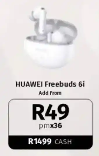 Vodacom HUAWEI Freebuds 6i offer