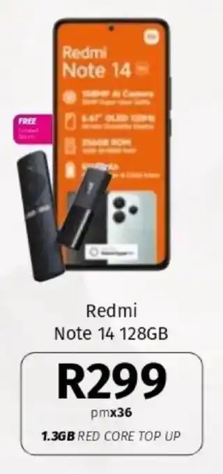 Vodacom Redmi Note 14 128GB offer