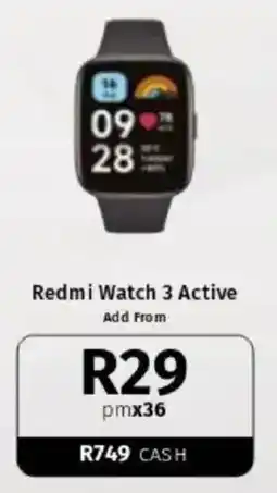 Vodacom Redmi Watch 3 Active offer