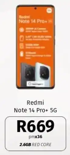 Vodacom Redmi Note 14 Pro+ 5G offer