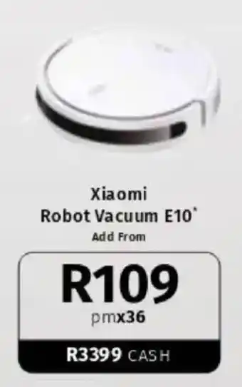 Vodacom Xiaomi Robot Vacuum E10 offer