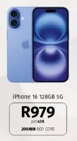 Vodacom iPhone 16 128GB 5G offer