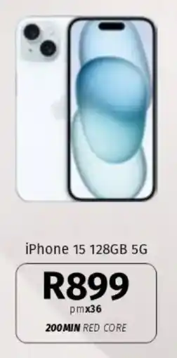 Vodacom iPhone 15 128GB 5G offer