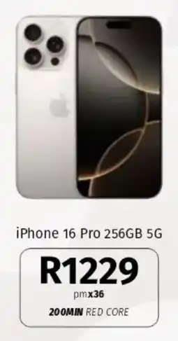 Vodacom iPhone 16 Pro 256GB 5G offer