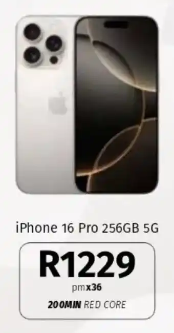 Vodacom iPhone 16 Pro 256GB 5G offer