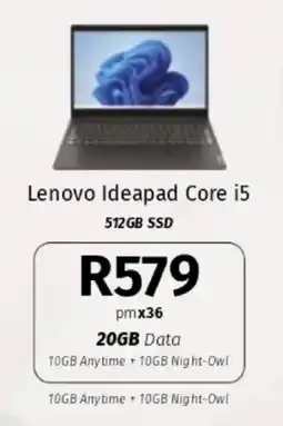 Vodacom Lenovo Ideapad Core i5 offer