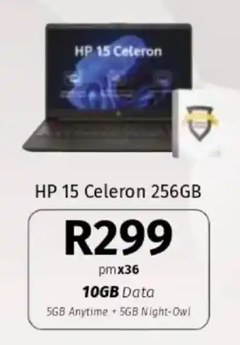 Vodacom HP 15 Celeron 256GB offer