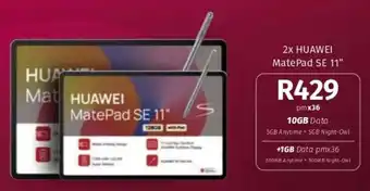 Vodacom HUAWEI MatePad SE 11" offer