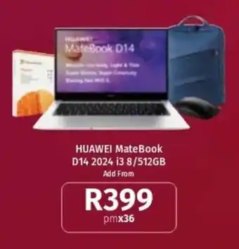 Vodacom HUAWEI MateBook D14 2024 13 8/512GB offer