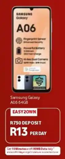 Vodacom Samsung Galaxy A06 64GB offer