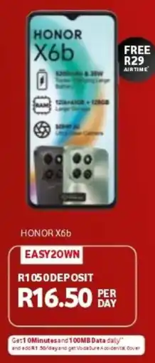 Vodacom HONOR X6b offer