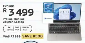 Computer Mania Proline Thinline Celeron Laptop offer