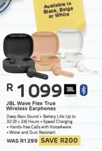 Computer Mania JBL Wave Flex True Wireless Earphones offer