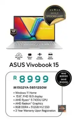 Computer Mania ASUS Vivobook 15 offer