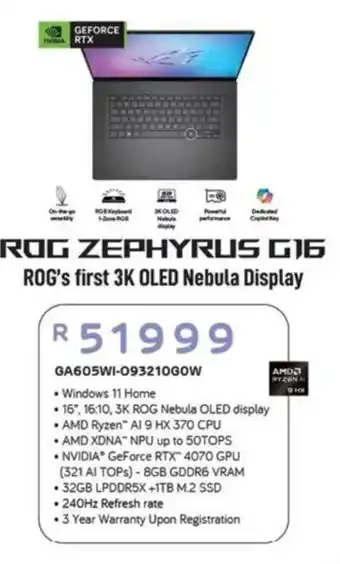 Computer Mania ROG ZEPHYRUS G16 offer