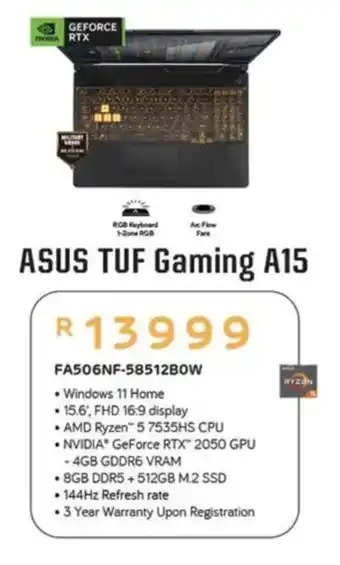 Computer Mania ASUS TUF Gaming A15 offer