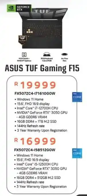 Computer Mania ASUS TUF Gaming F15 offer