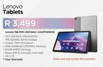 Computer Mania Lenovo Tab M10 (3rd Gen) offer