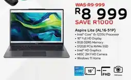 Computer Mania Acer Aspire Lite (AL16-51P) offer