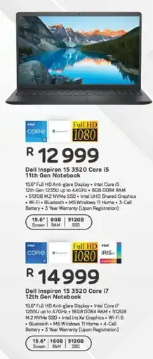 Computer Mania Dell Inspiron 15 3520 Core i5 11th Gen Notebook offer