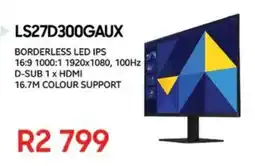 Computer Mania LS27D300GAUX BORDERLESS LED IPS offer