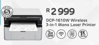 Computer Mania Brother DCP-1610W Wireless 3-in-1 Mono Laser Printer offer