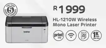 Computer Mania Brother HL-1210W Wireless Mono Laser Printer offer