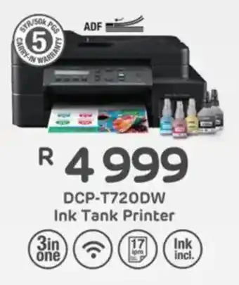 Computer Mania Brother DCP-T720DW Ink Tank Printer offer