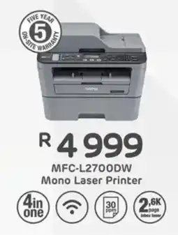 Computer Mania Brother MFC-L2700DW Mono Laser Printer offer