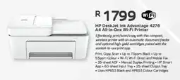 Computer Mania HP DeskJet Ink Advantage 4276 A4 All-in-One Wi-Fi Printer offer