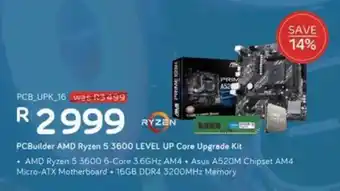 Computer Mania PCBuilder AMD Ryzen 5 3600 LEVEL UP Core Upgrade Kit offer