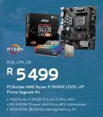 Computer Mania PCBuilder AMD Ryzen 5 5600X LEVEL UP Prime Upgrade Kit offer