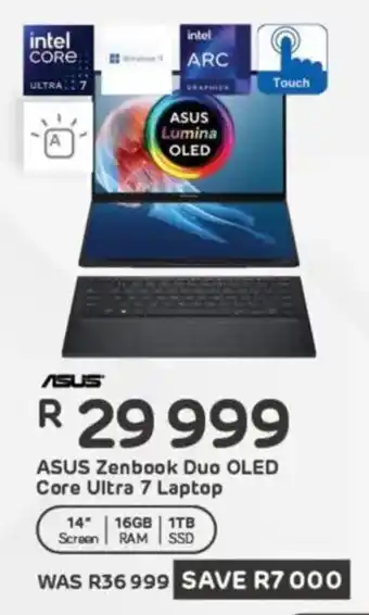 Computer Mania ASUS Zenbook Duo OLED Core Ultra 7 Laptop offer