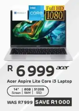 Computer Mania Acer Aspire Lite Core i3 Laptop offer