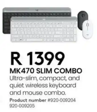 Computer Mania Logitech MK470 Slim Combo offer