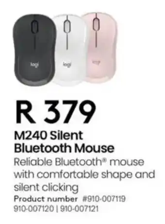 Computer Mania Logitech M240 Silent Bluetooth Mouse offer