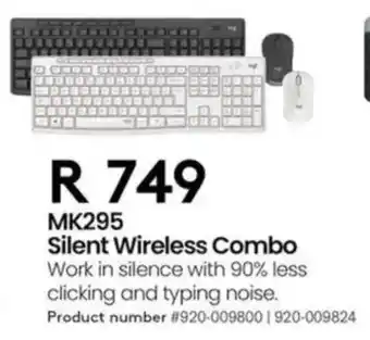 Computer Mania Logitech MK295 Silent Wireless Combo offer