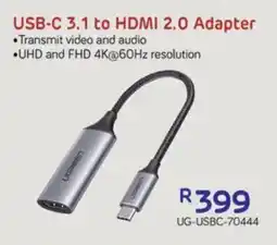 Computer Mania UGREEN USB-C 3.1 to HDMI 2.0 Adapter offer