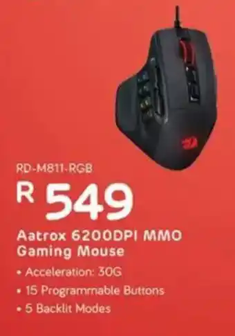 Computer Mania REDRAGON Aatrox 6200DPI MMO Gaming Mouse offer