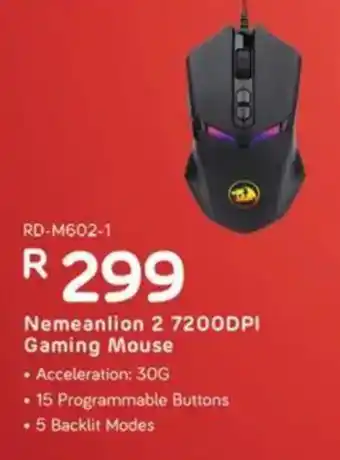 Computer Mania REDRAGON Nemeanlion 2 7200DPI Gaming Mouse offer