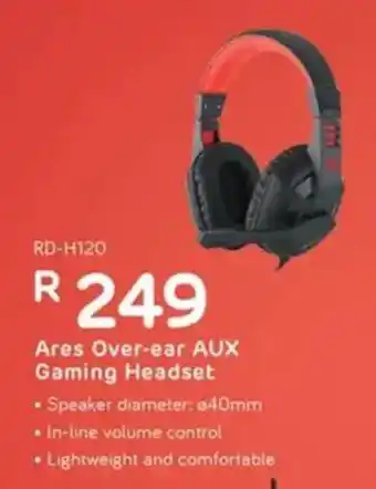 Computer Mania REDRAGON Ares Over-ear AUX Gaming Headset offer