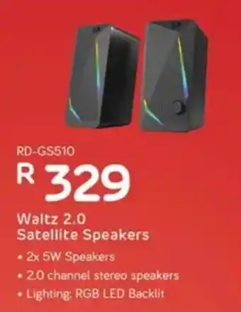 Computer Mania REDRAGON Waltz 2.0 Satellite Speakers offer