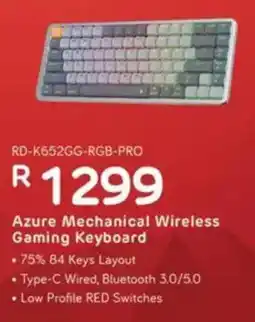 Computer Mania REDRAGON Azure Mechanical Wireless Gaming Keyboard offer