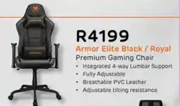 Computer Mania COUGAR Armor Elite Black/Royal Premium Gaming Chair offer