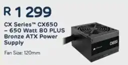 Computer Mania CORSAIR CX Series CX650 -650 Watt 80 PLUS Bronze ATX Power Supply offer