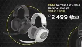 Computer Mania CORSAIR HS65 Surround Wireless Gaming Headset Carbon/White offer