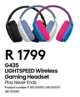 Computer Mania Logitech G435 LIGHTSPEED Wireless Gaming Headset offer