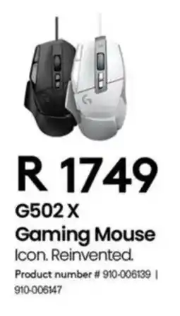 Computer Mania Logitech G502 X Gaming Mouse offer