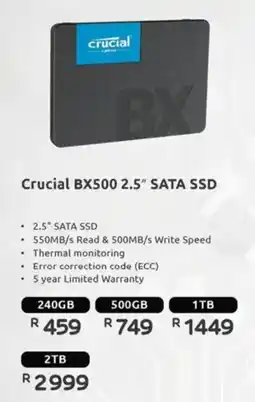 Computer Mania Crucial BX500 2.5" SATA SSD offer